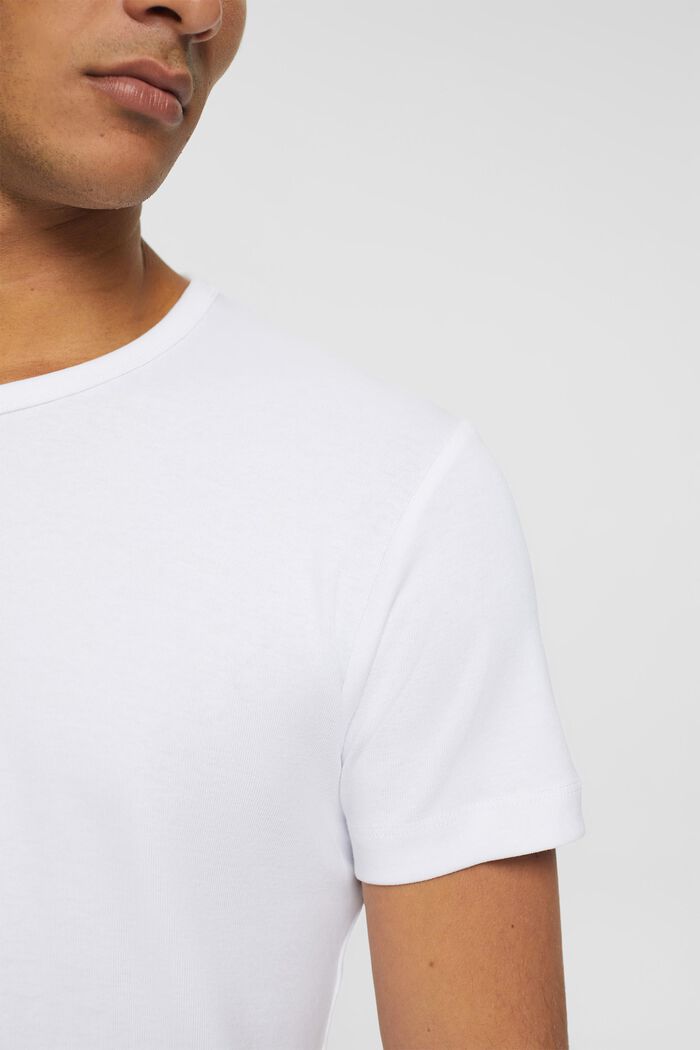 Jersey-T-Shirt in Slim Fit, WHITE, detail image number 2