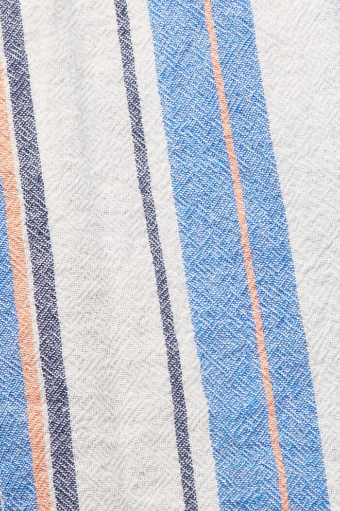 Kurzarm-Hemd mit Streifen, 100% Baumwolle, BRIGHT BLUE, detail image number 5