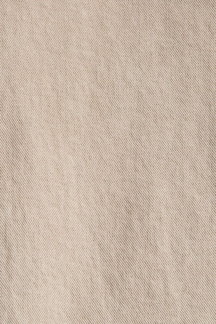 Mom-Fit-Jeans aus Baumwolle, LIGHT TAUPE, detail image number 4