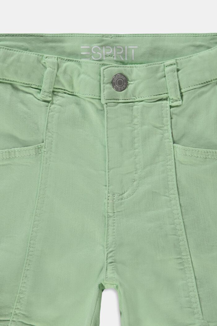 Recycelt: Shorts mit Verstellbund, PISTACCHIO GREEN, detail image number 2