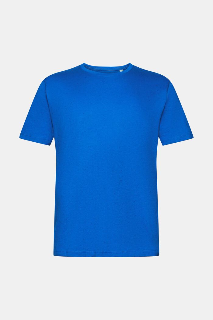 T-Shirt aus Jersey in Sprenkel-Optik, BLUE, detail image number 6