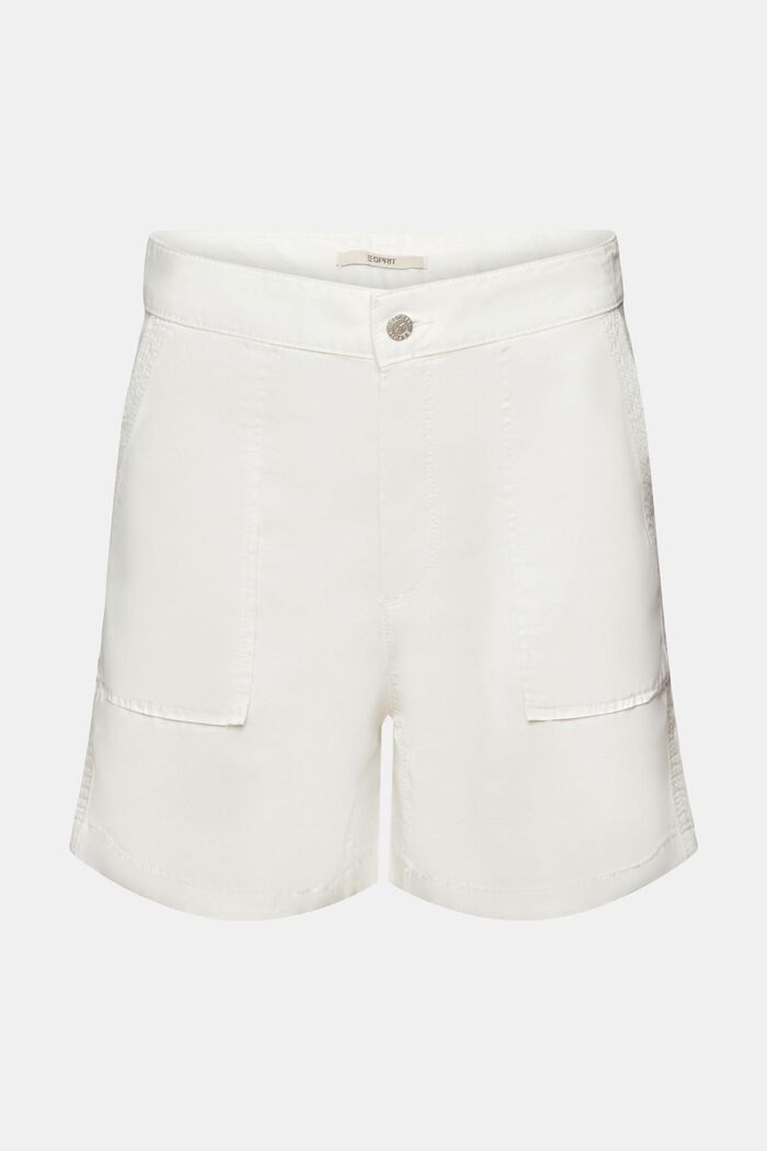 Twill-Shorts, Baumwollmix, WHITE, detail image number 6