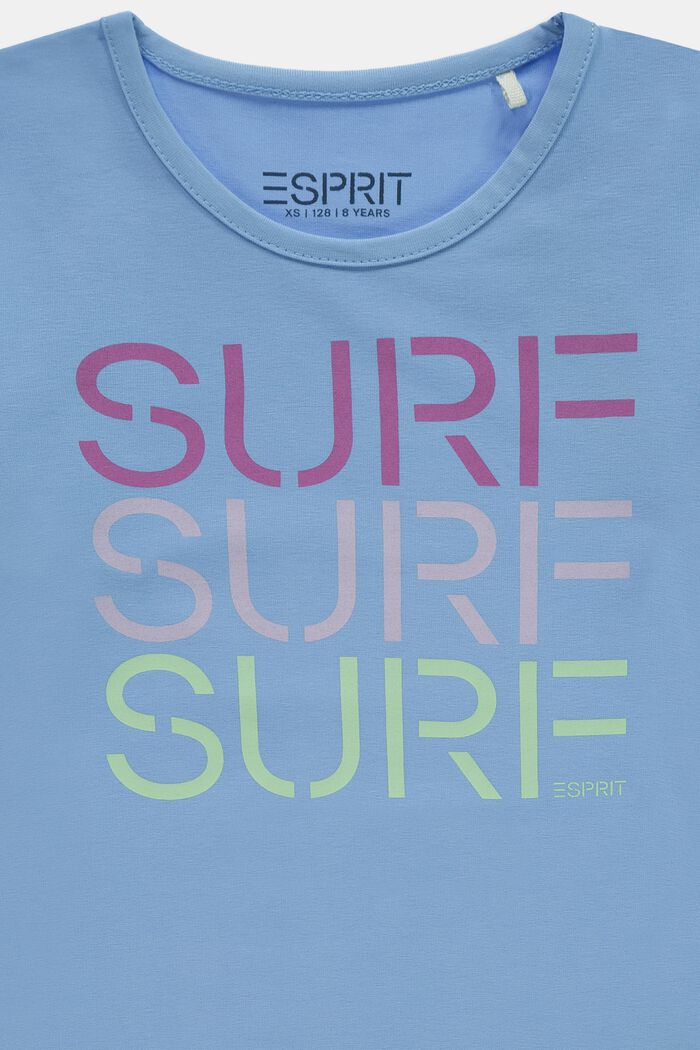 T-Shirt mit Surf-Print aus Baumwolle, BRIGHT BLUE, detail image number 2