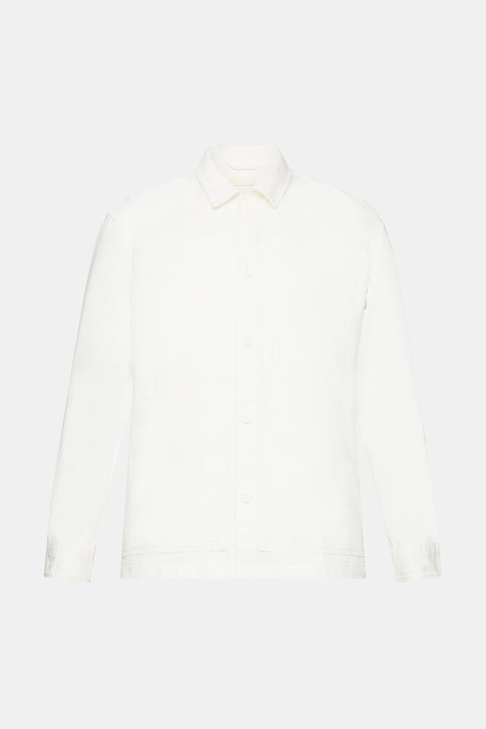 Overshirt aus Bio-Cotton-Qualität, OFF WHITE, detail image number 7