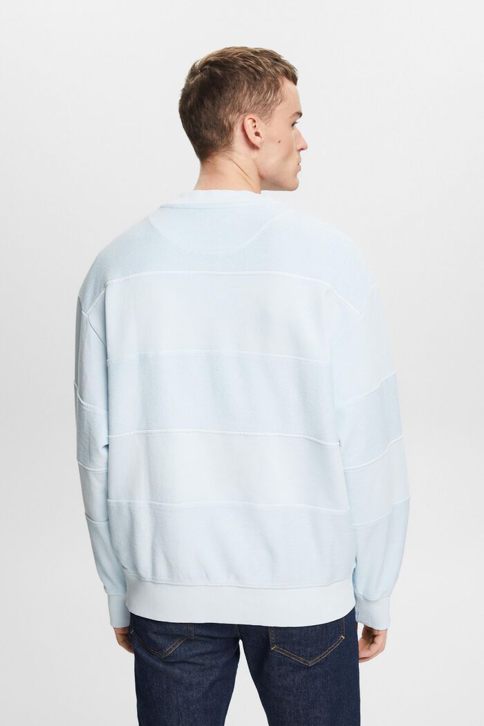 Strukturiertes Sweatshirt aus Bio-Baumwolle, LIGHT BLUE, detail image number 2