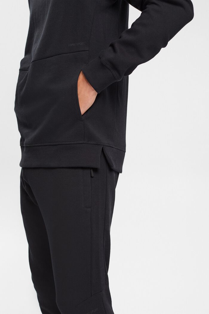 Sweatshirt mit Struktur, BLACK, detail image number 2