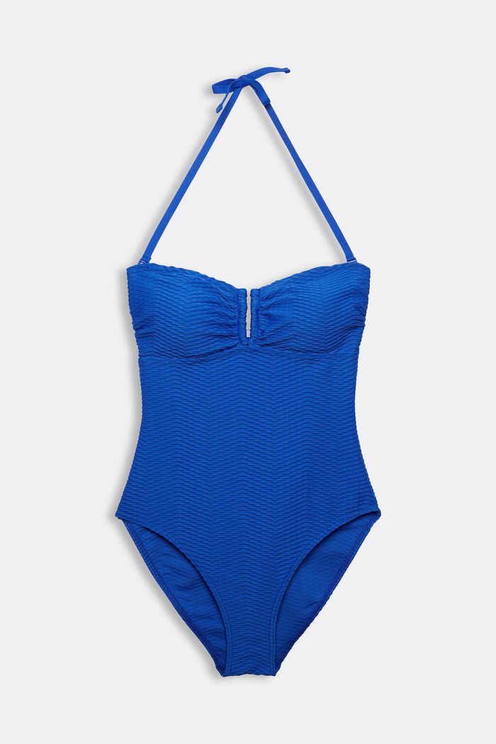 Badeanzug mit flexiblen Trägern, BRIGHT BLUE, detail image number 5