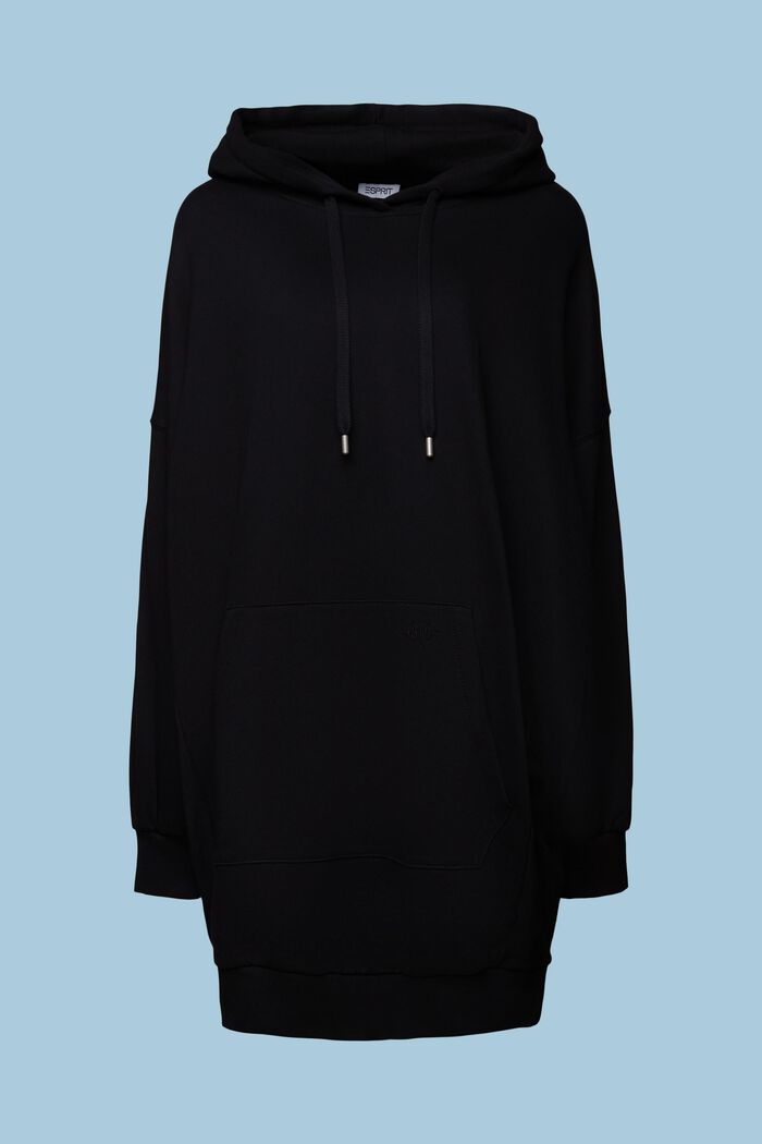 Oversized Sweat-Kleid mit Kapuze, BLACK, detail image number 7