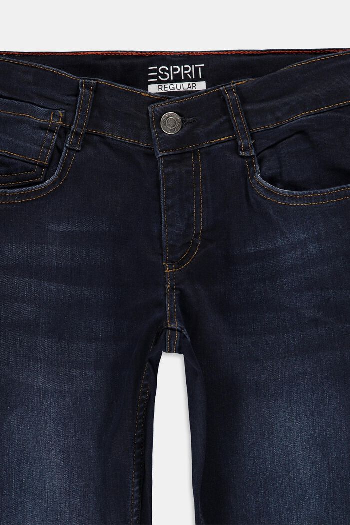 Jeans mit Verstellbund, BLUE DARK WASHED, detail image number 2