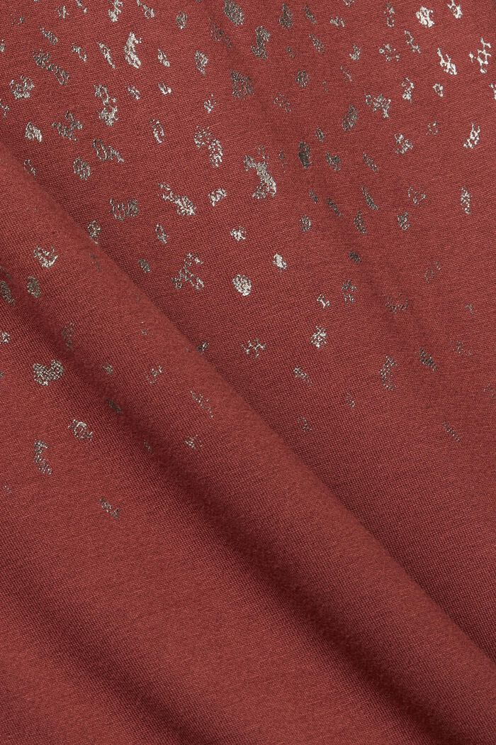 Bedrucktes, ärmelloses Top, LENZING™ ECOVERO™, BORDEAUX RED, detail image number 5