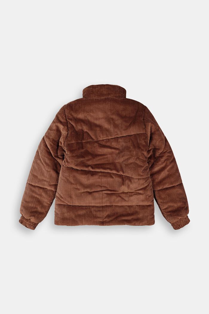 Wattierte Outdoor-Jacke aus Cord, DARK BROWN, detail image number 1