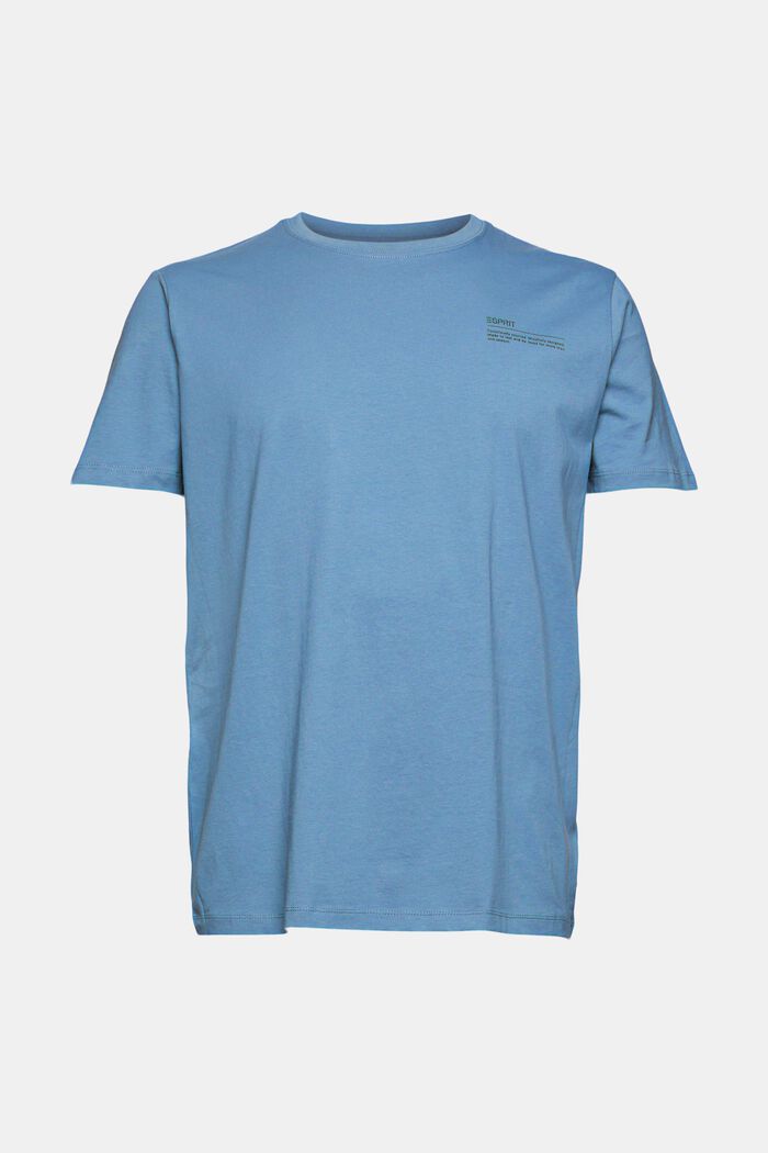 Jersey-T-Shirt mit Print, 100% Bio-Baumwolle, BLUE, detail image number 6