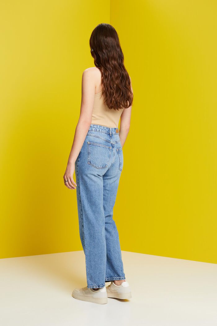 Jeans im 80er-Jahre Look mit gerader Passform, BLUE MEDIUM WASHED, detail image number 3