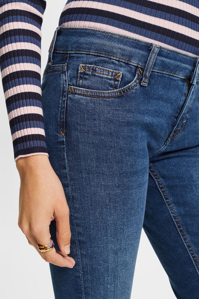 Recycelt: Skinny Jeans mit niedrigem Bund, BLUE MEDIUM WASHED, detail image number 2