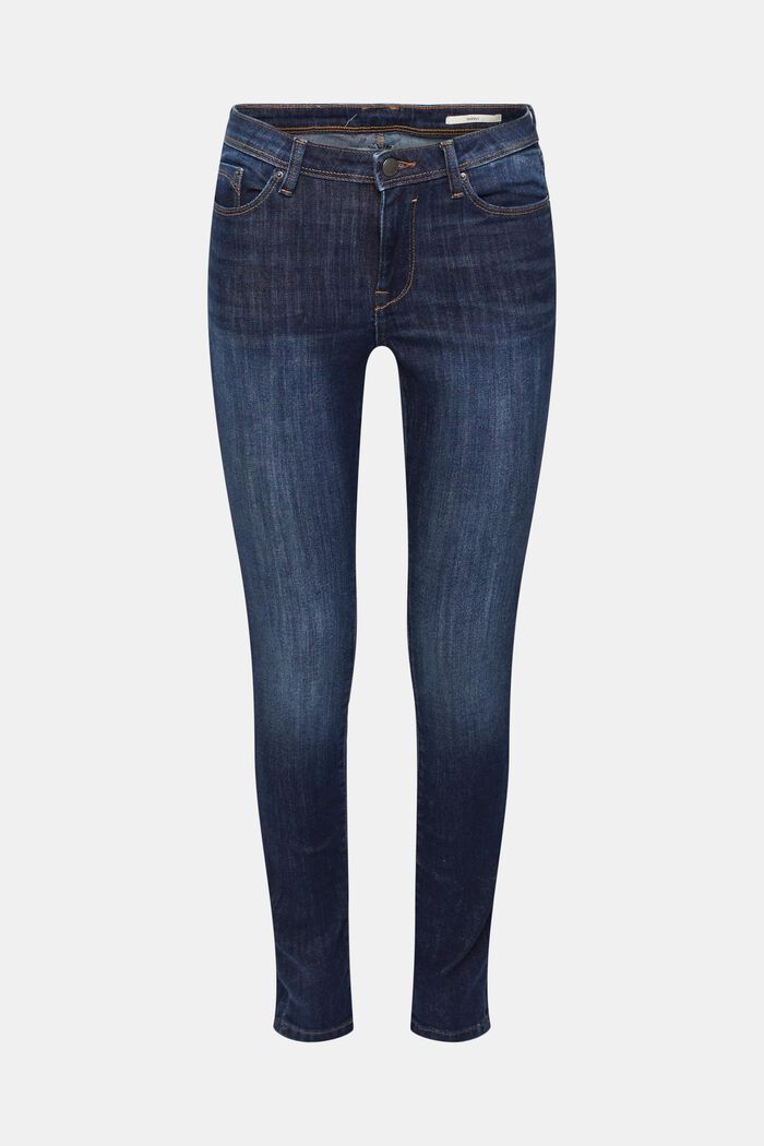 Skinny Stretch-Jeans, BLUE DARK WASHED, detail image number 2