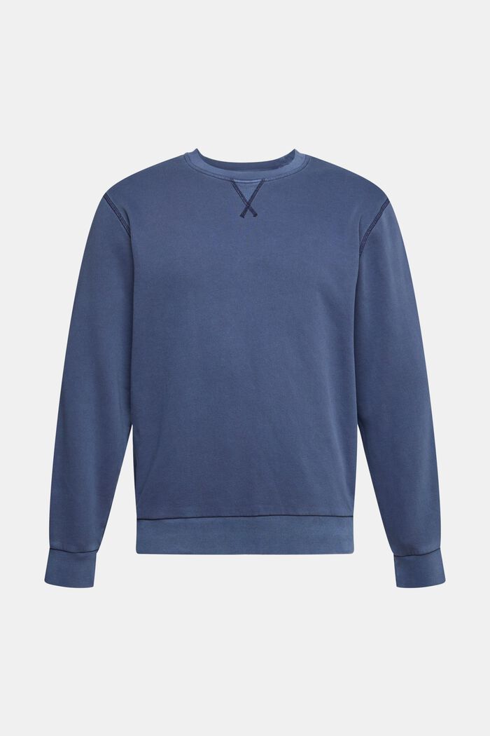 Unifarbenes Sweatshirt im Regular Fit, NAVY, detail image number 2