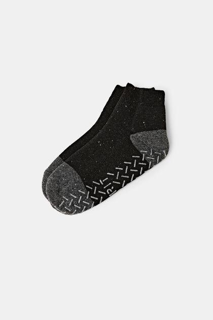 ABS-Socken aus Wollmix, ANTHRACITE MELANGE, overview