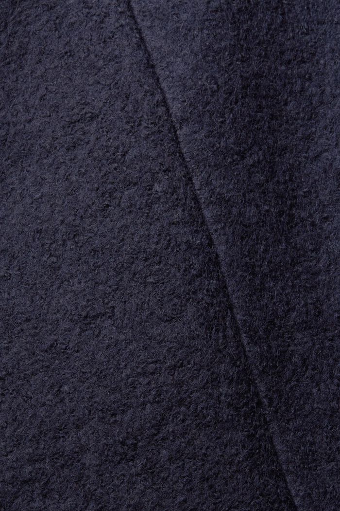 Mantel mit Wolle, NAVY, detail image number 4