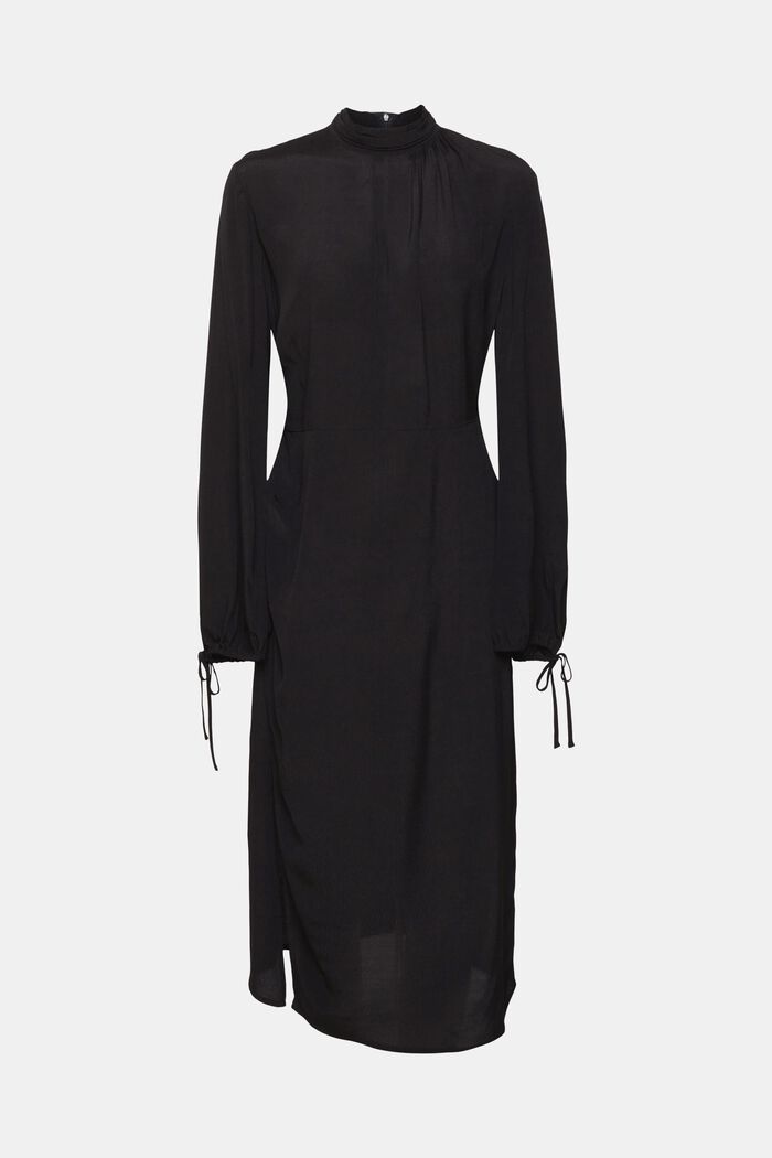 Kleid mit Stehkragen, BLACK, detail image number 6