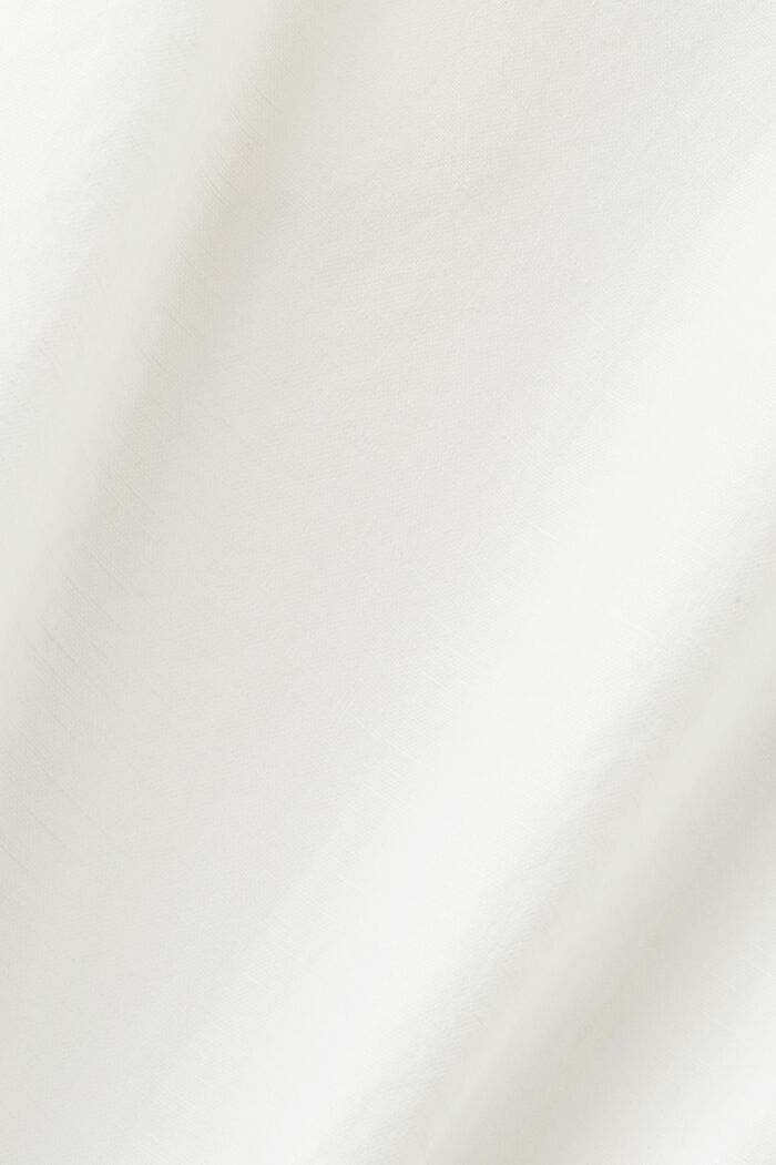 Kurzärmliges Hemd aus Baumwolle-Leinen-Mix, OFF WHITE, detail image number 6