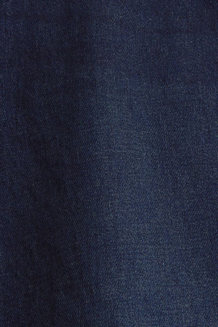 Jeans Shorts aus Baumwolle, BLUE DARK WASHED, detail image number 4