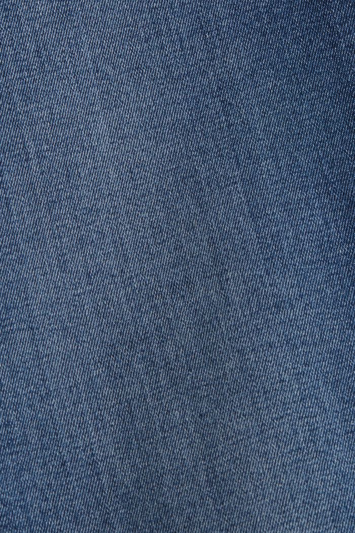 Superstretch-Jeans mit Knopfleiste, Bio-Baumwolle, BLUE DARK WASHED, detail image number 4