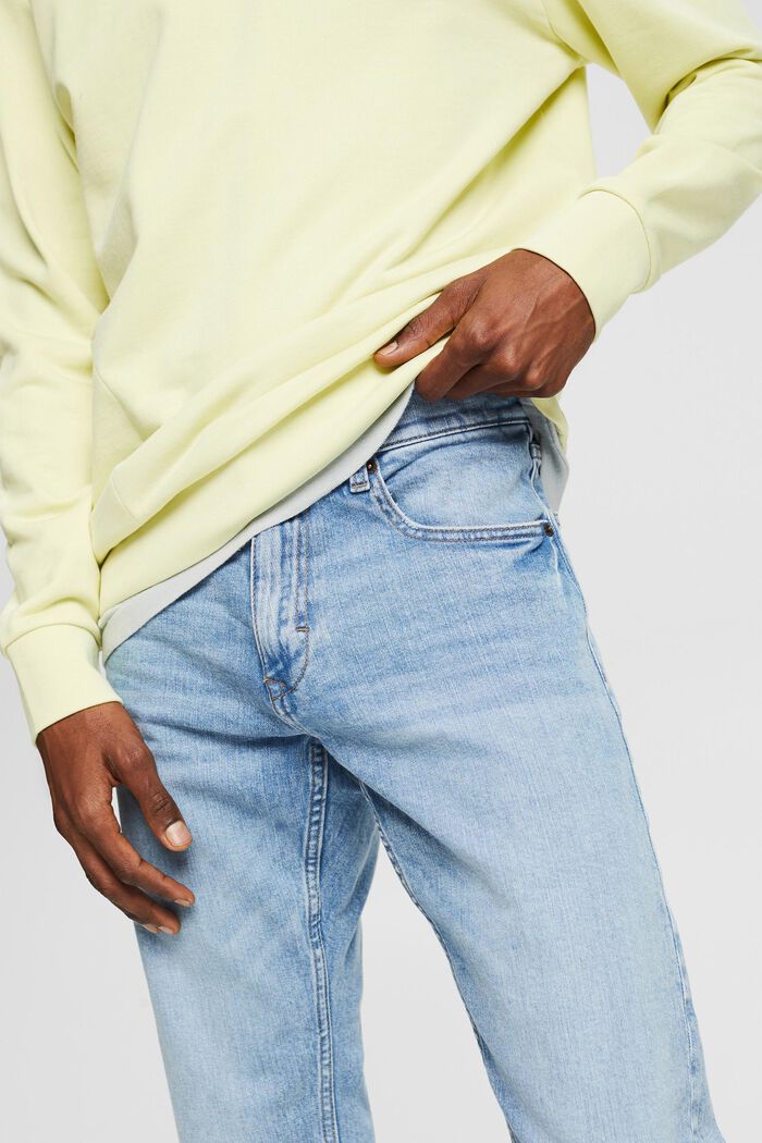 Stretch-Jeans aus Bio-Baumwolle, BLUE LIGHT WASHED, detail image number 0