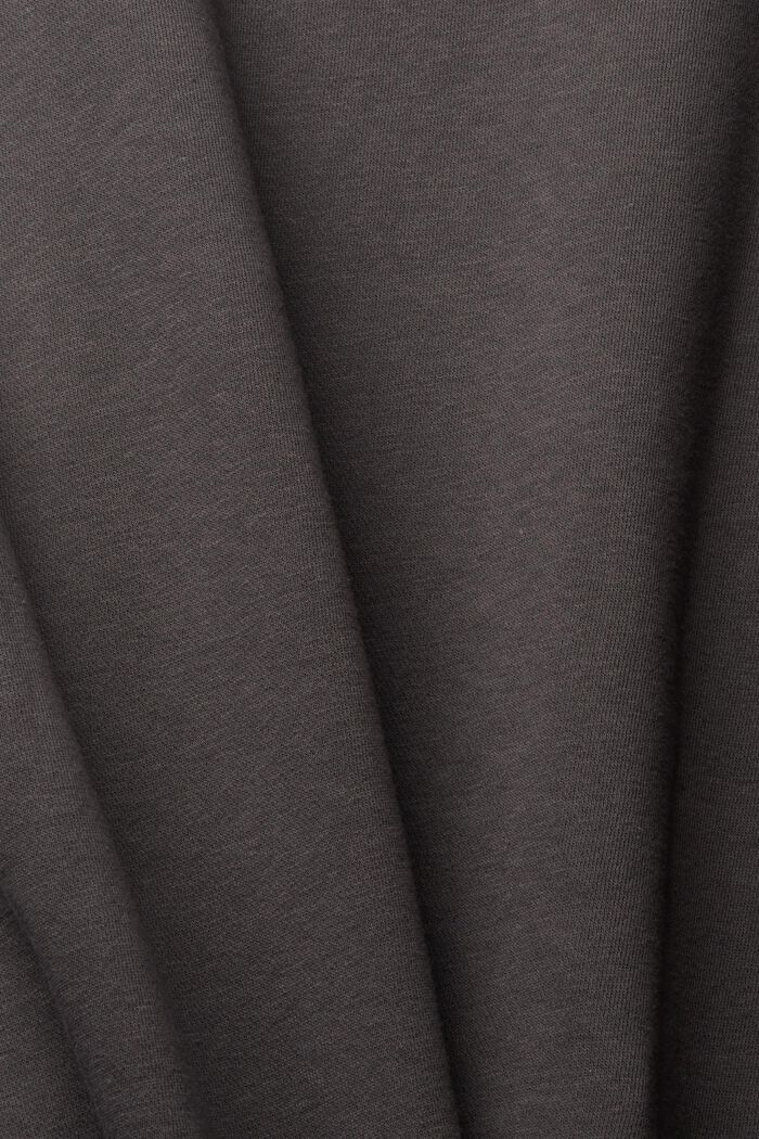 Unifarbenes Sweatshirt, DARK GREY, detail image number 4