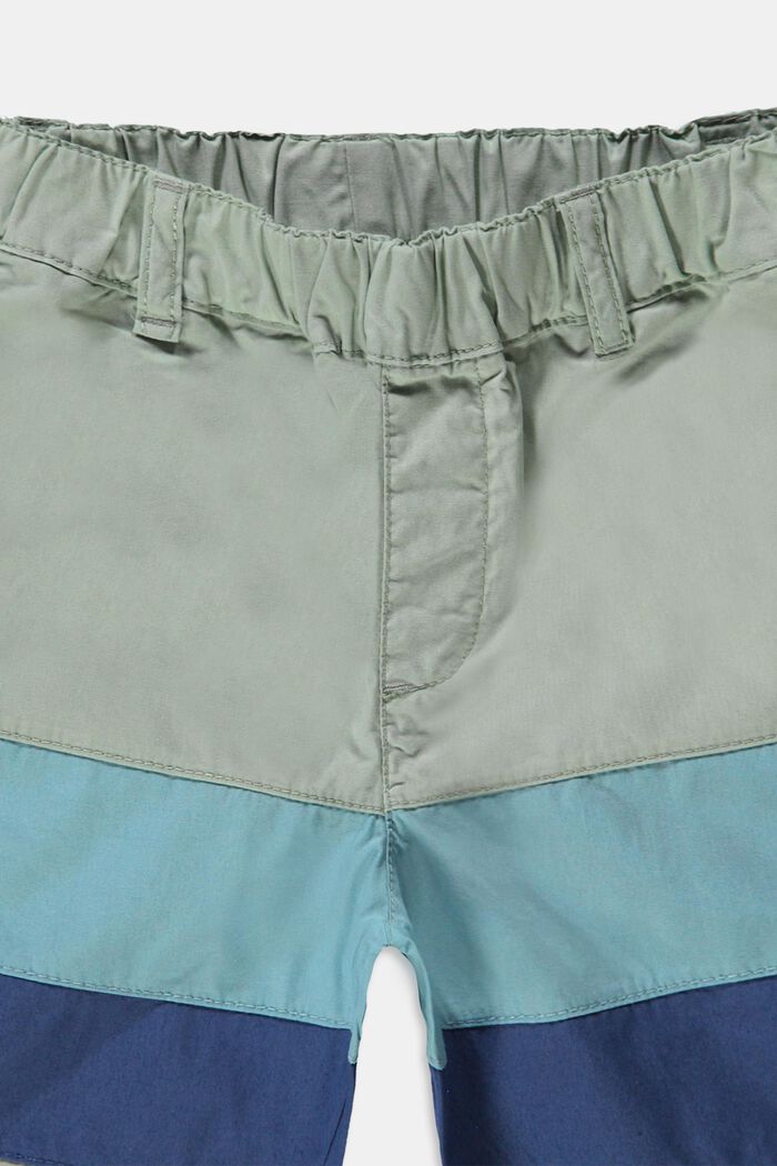 Bermuda-Shorts mit Blockstreifen, LIGHT TURQUOISE, detail image number 2