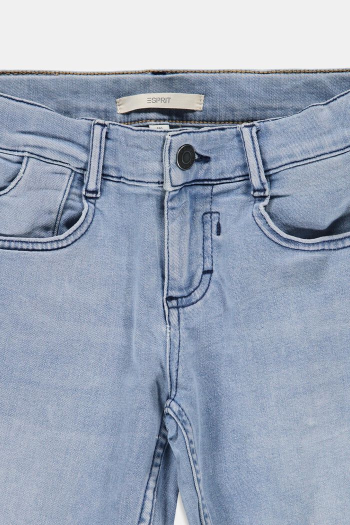 Jeans-Shorts mit Verstellbund, BLUE BLEACHED, detail image number 2