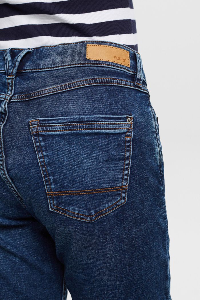 Jeans-Shorts aus Bio-Baumwoll-Mix, BLUE MEDIUM WASHED, detail image number 3