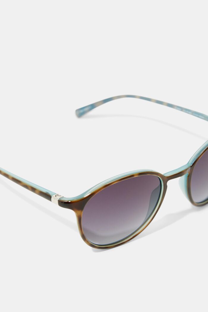 Runde Sonnenbrille mit Kunststoffrahmen, DEMI BLUE, detail image number 1