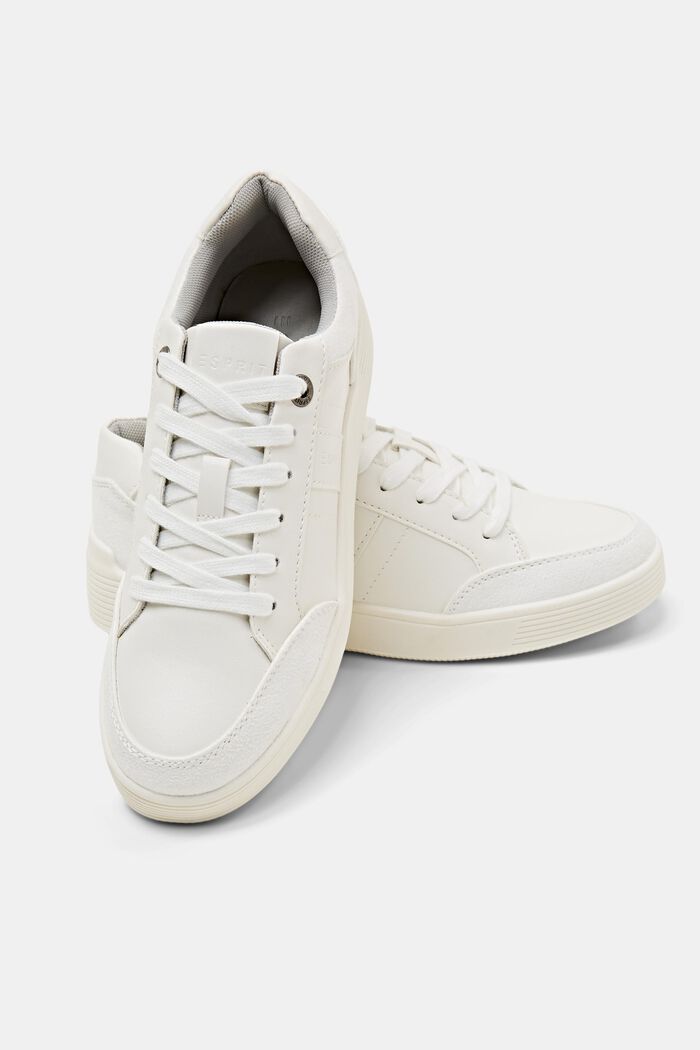 Sneaker in Lederoptik, WHITE, detail image number 6