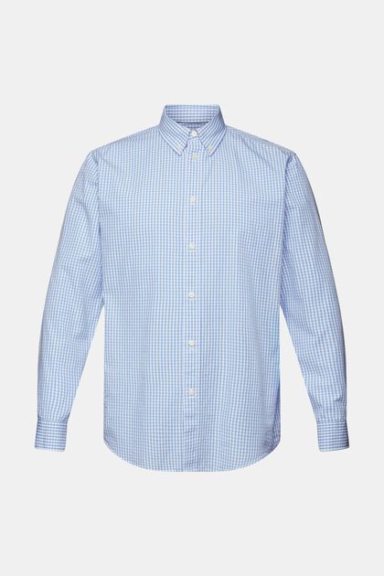 Button-Down-Hemd mit Vichy-Muster, 100% Baumwolle