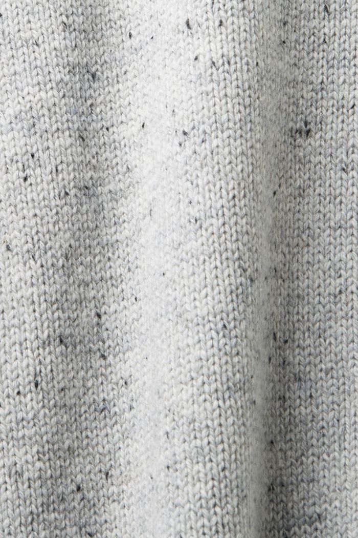 Pullover mit Stehkragen aus Wollmix, LIGHT GREY, detail image number 5