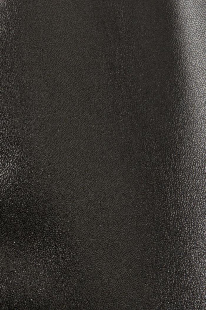 Minirock aus glänzendem Kunstleder, GUNMETAL, detail image number 6