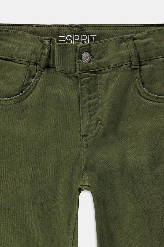 Recycelt: Bermuda-Shorts mit Verstellbund, OLIVE, detail image number 2