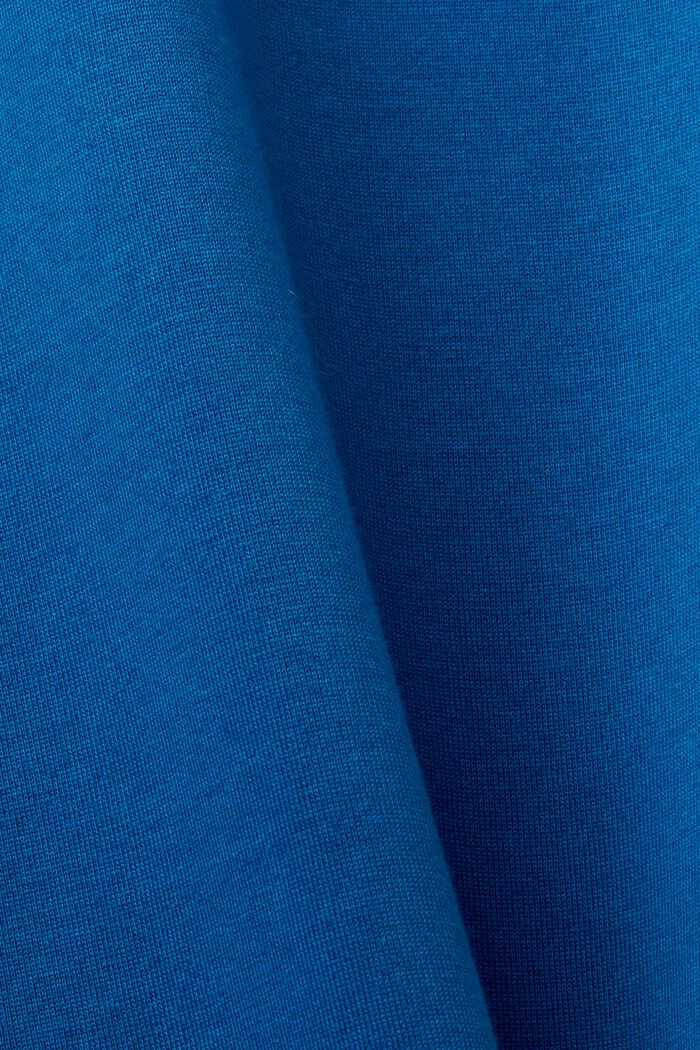 Rundhals-T-Shirt aus Jersey, 100 % Baumwolle, DARK BLUE, detail image number 4