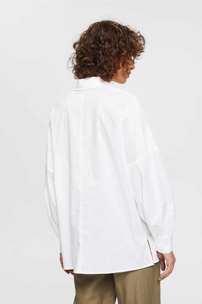 Bluse im Oversize-Look, WHITE, detail image number 3