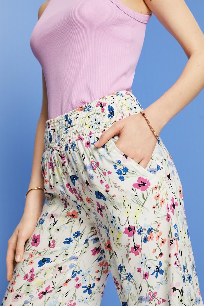 Pull-on-Culotte mit Print, OFF WHITE, detail image number 2