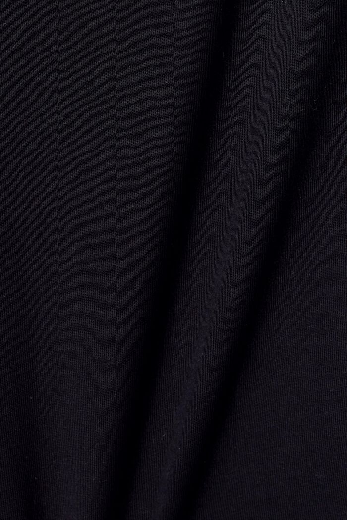 T-Shirt mit Schulterpolstern, 100% Bio-Baumwolle, BLACK, detail image number 4