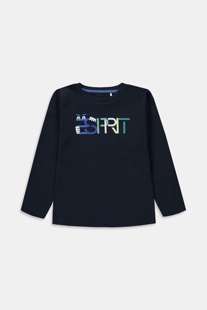 Longsleeve mit Print, NAVY, overview