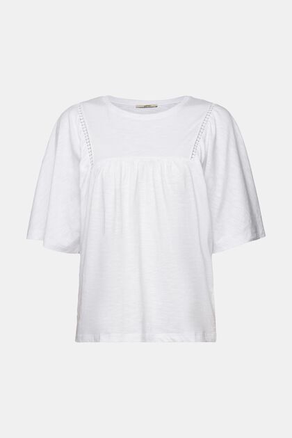 Ausgestelltes T-Shirt, 100 % Baumwolle