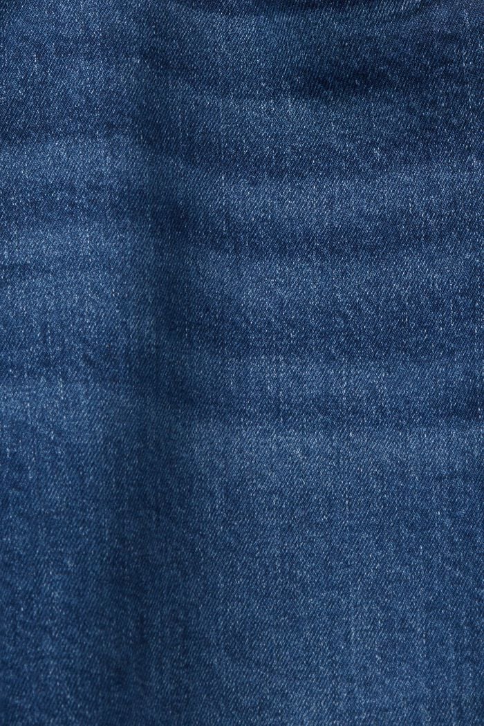 Jeans-Shorts aus Baumwoll-Mix, BLUE DARK WASHED, detail image number 4