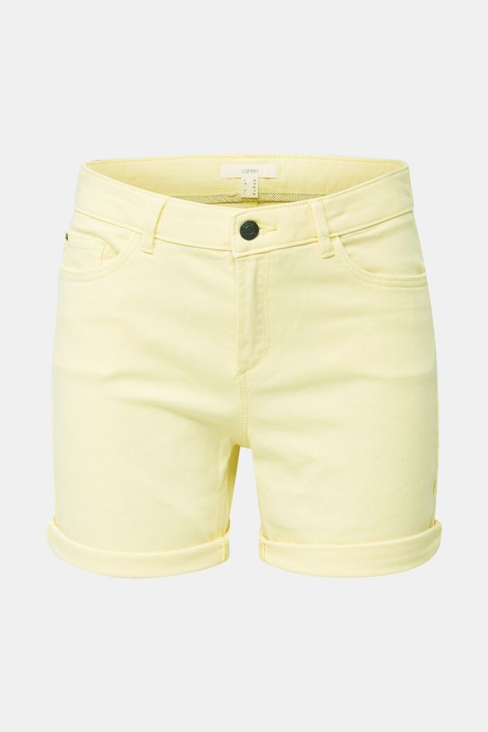 REPREVE Stretch-Shorts, recycelt, LIME YELLOW, detail image number 0