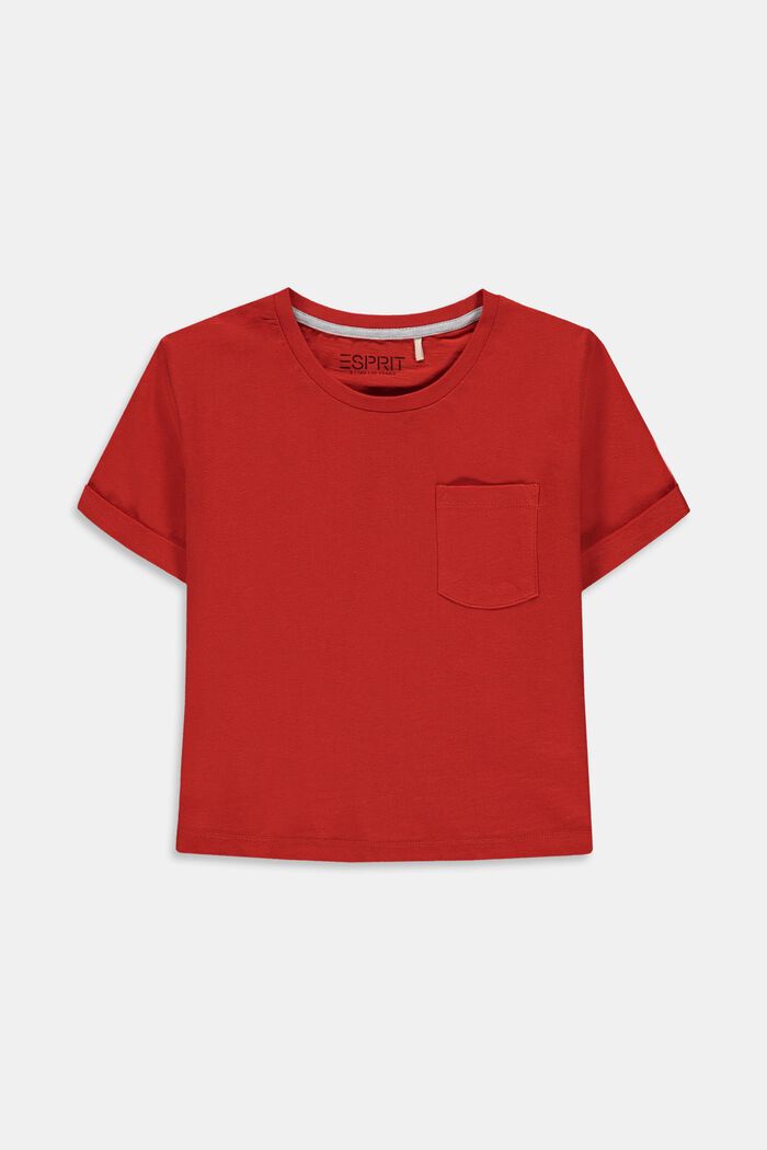 Boxy T-Shirt mit reflektierenden Elementen, RED, overview