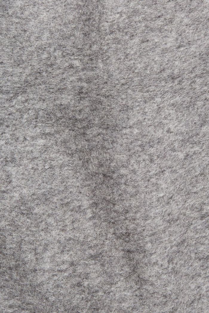 Mantel mit Wolle, MEDIUM GREY, detail image number 5