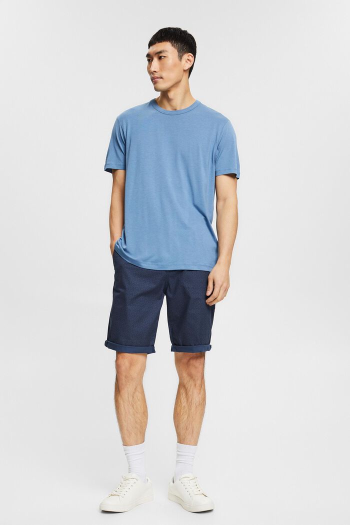 Mit TENCEL™: Basic-T-Shirt , GREY BLUE, detail image number 6