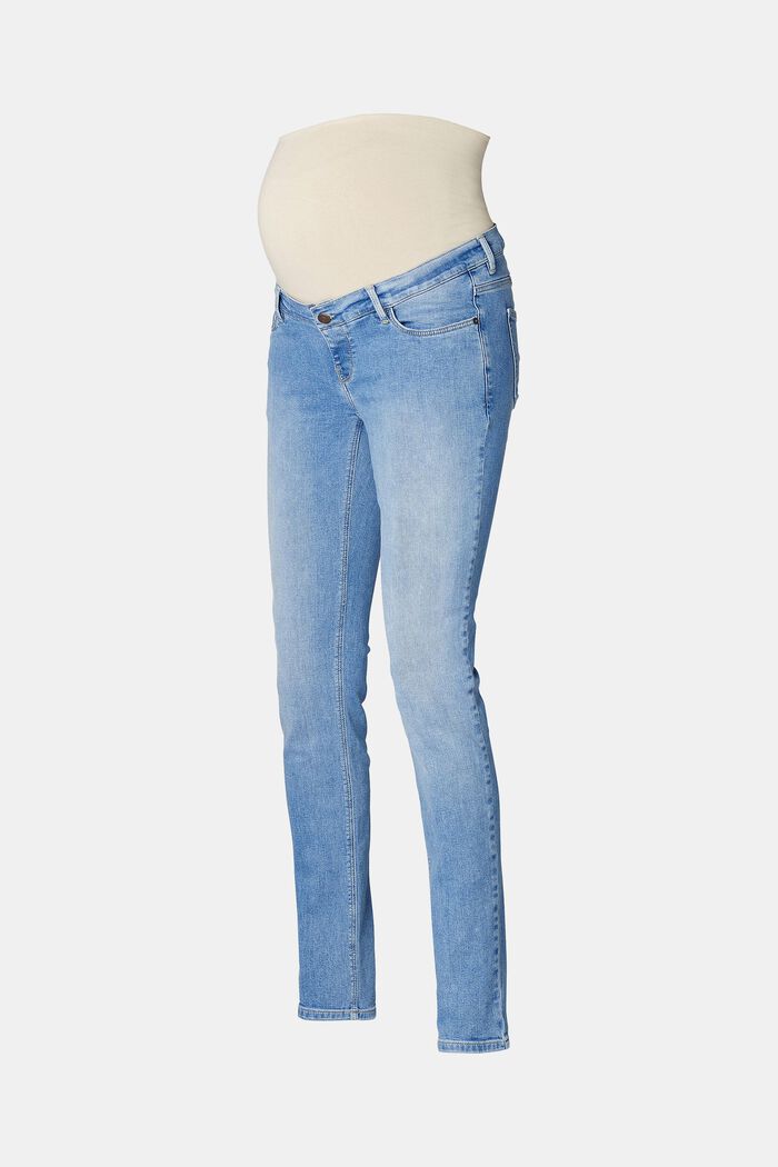 Stretch-Jeans mit Überbauchbund, MEDIUM WASHED, detail image number 5