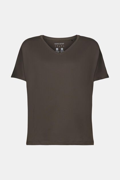 Active T-Shirt E-DRY mit V-Ausschnitt